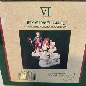 Department 56 Six Geese A-Laying Twelve Days of Christmas Dickens Village